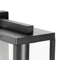 Qazqa wandlampen buiten charlois zwart e27