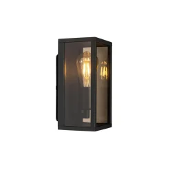 Qazqa wandlampen buiten charlois bruin e27
