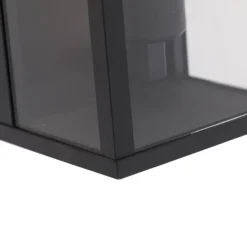 Qazqa wandlampen buiten charlois zwart e27