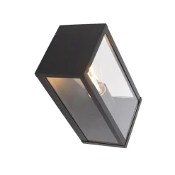 Qazqa wandlampen buiten charlois zwart e27