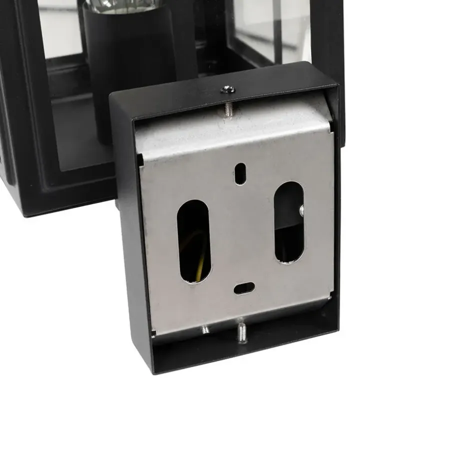 Qazqa wandlampen buiten dover zwart e27
