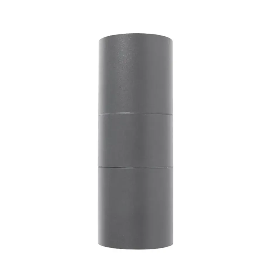 Qazqa wandlampen buiten duo grijs gu10
