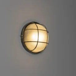 Qazqa wandlampen buiten hanneke goudkleurig e27