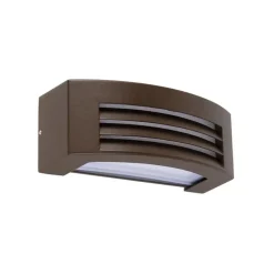 Qazqa wandlampen buiten hurricane bronskleurig e27