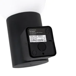 Qazqa wandlampen buiten huma zwart e27
