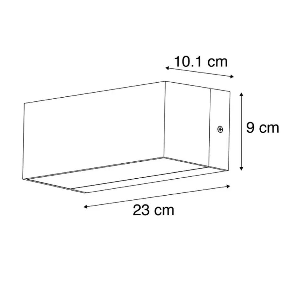 Qazqa wandlampen buiten houks zwart e27