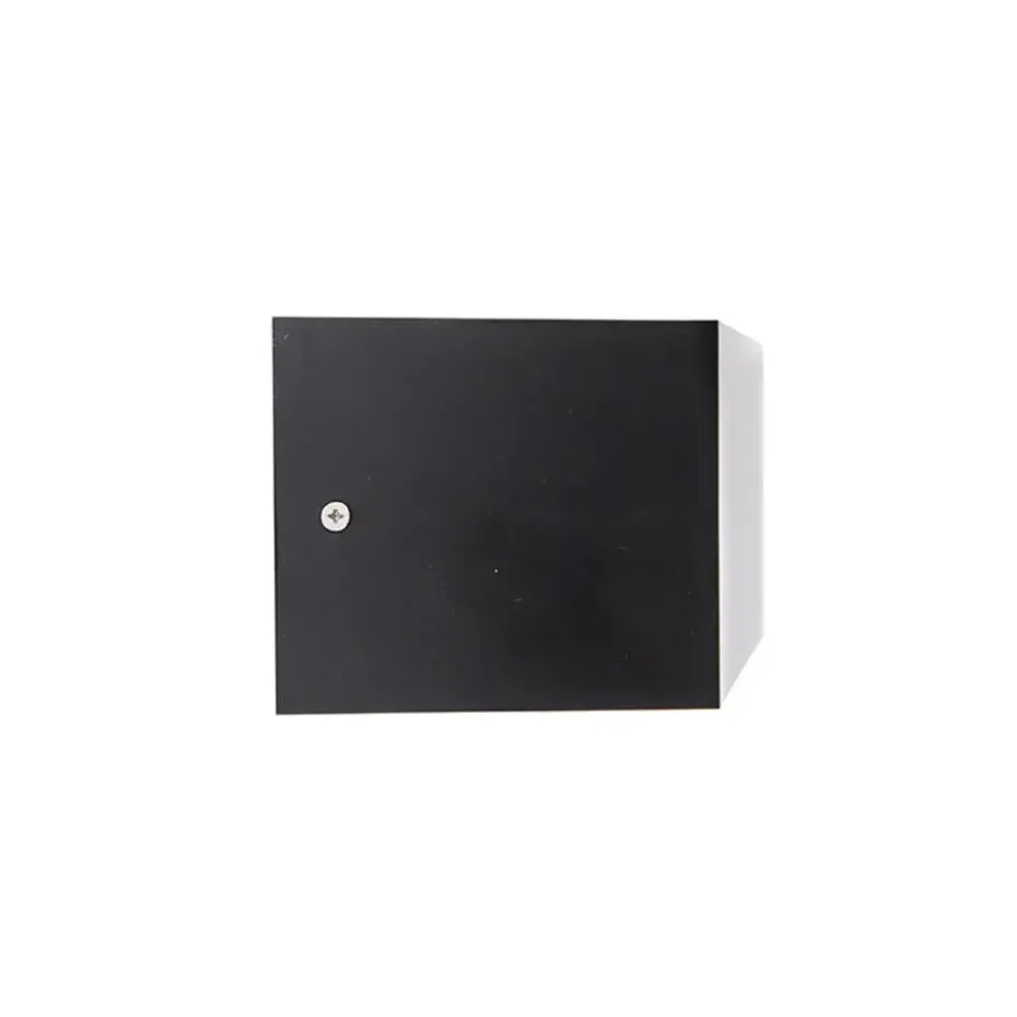 Qazqa wandlampen buiten houks zwart e27