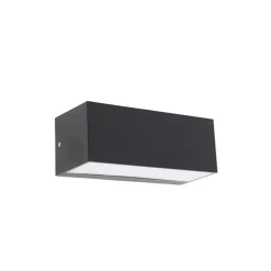 Qazqa wandlampen buiten houks zwart e27