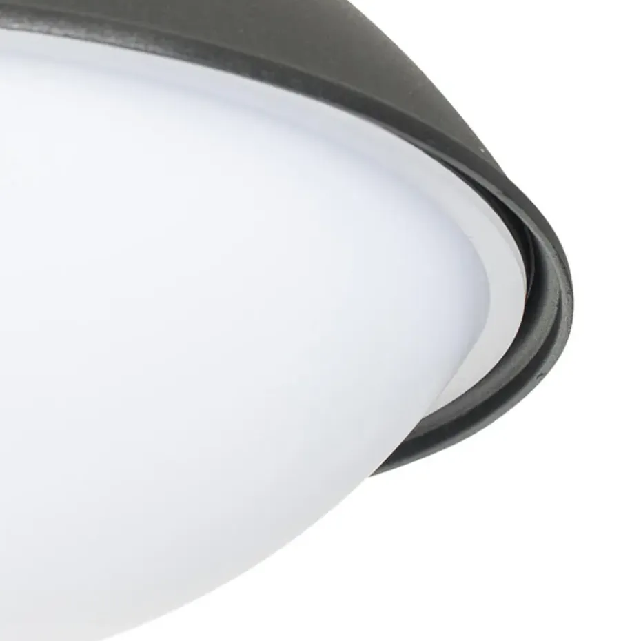 Qazqa wandlampen buiten marcel zwart e27
