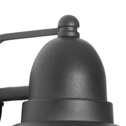 Qazqa wandlampen buiten marcel zwart e27