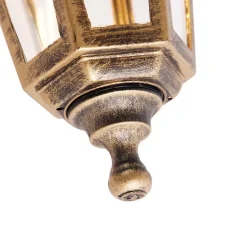 Qazqa wandlampen buiten new haven goudkleurig e27