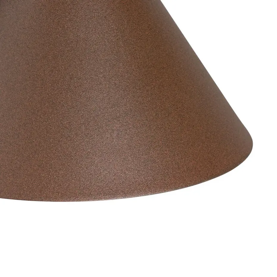 Qazqa wandlampen buiten natas bronskleurig e27