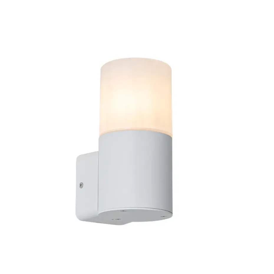 Qazqa wandlampen buiten odense wit e27