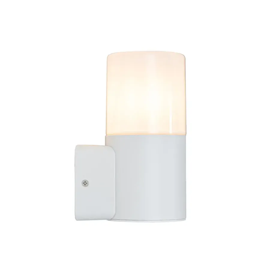Qazqa wandlampen buiten odense wit e27