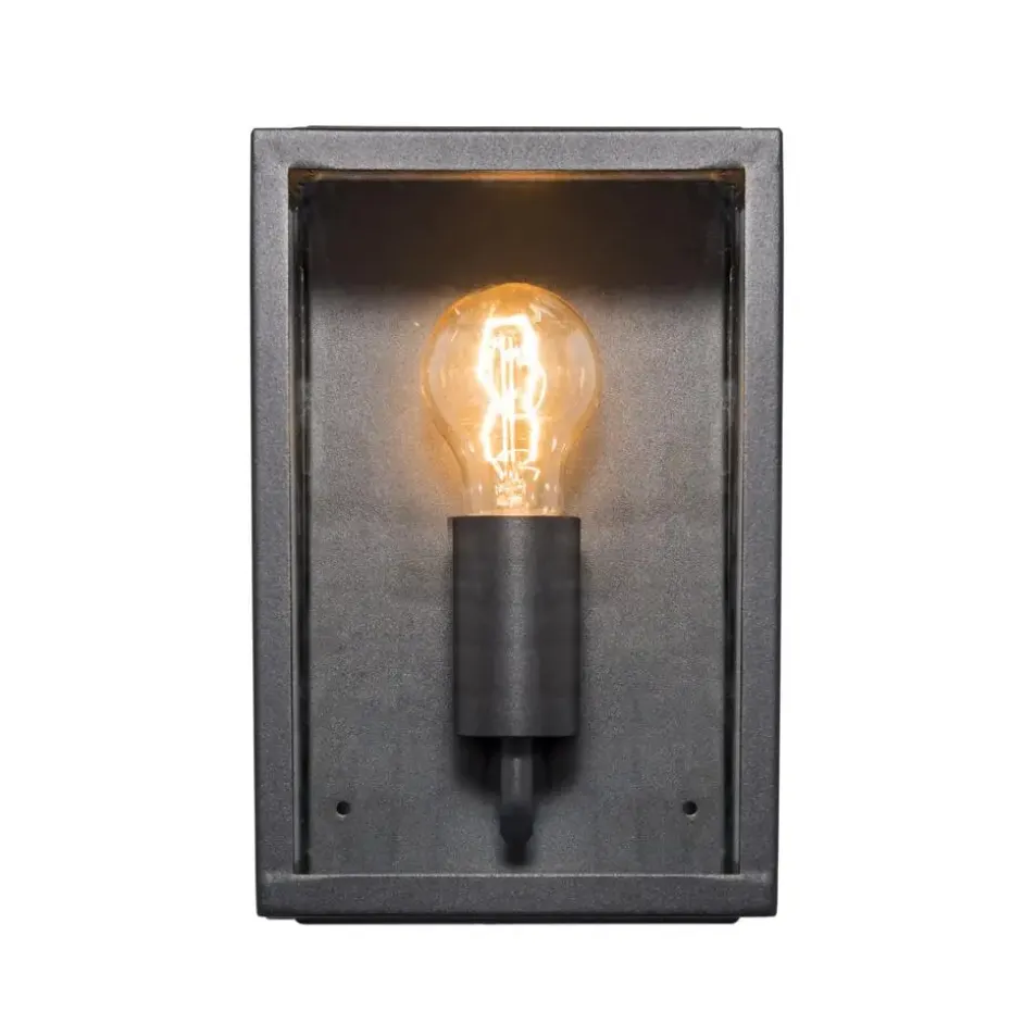 Qazqa wandlampen buiten rotterdam zwart e27