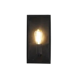Qazqa wandlampen buiten rotterdam zwart e27