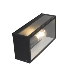 Qazqa wandlampen buiten rotterdam zwart e27