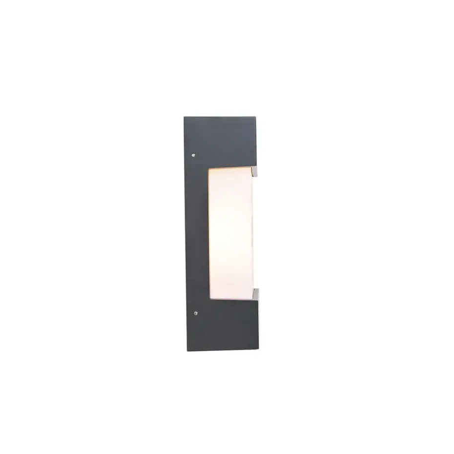 Qazqa wandlampen buiten tide grijs e27