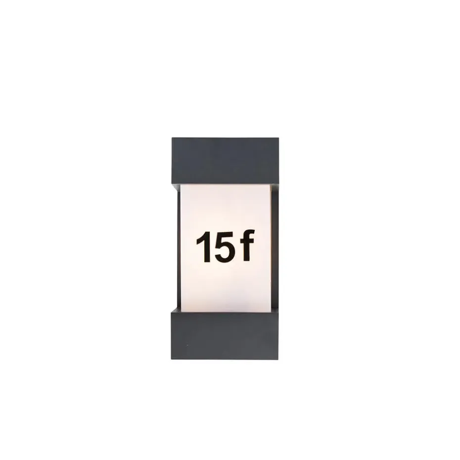 Qazqa wandlampen buiten tide grijs e27
