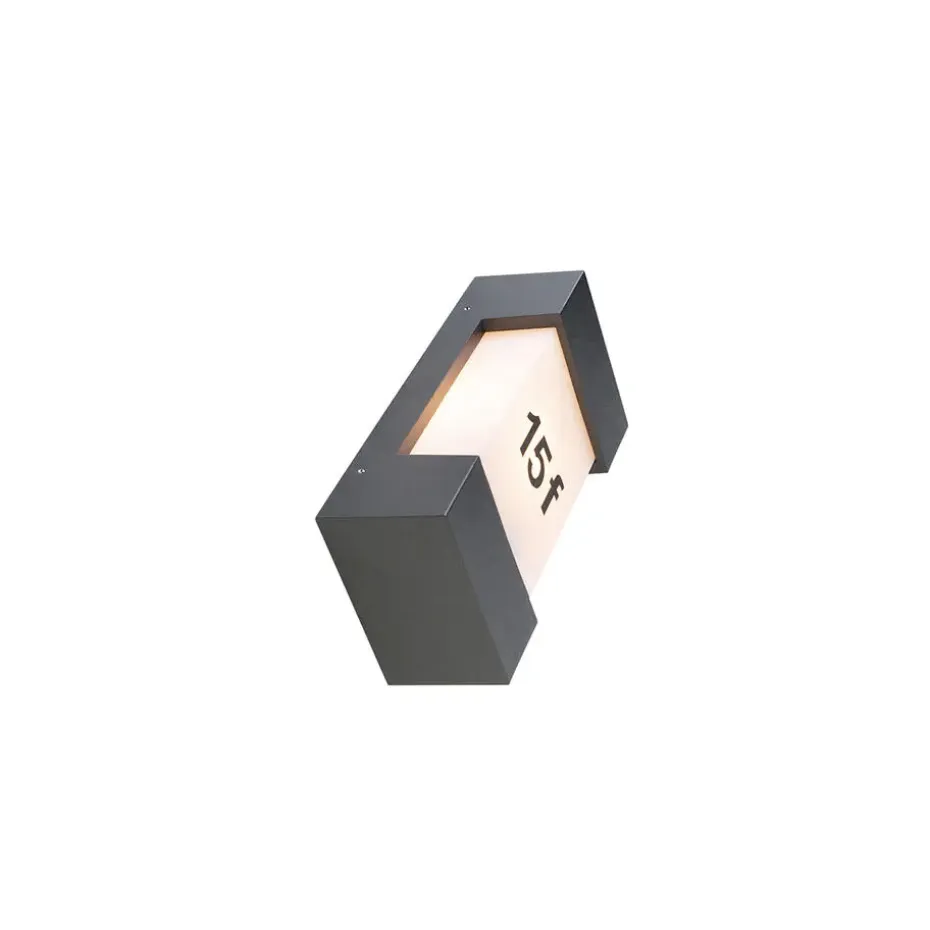 Qazqa wandlampen buiten tide grijs e27