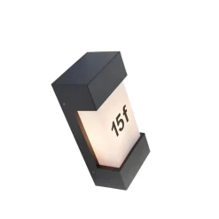 Qazqa wandlampen buiten tide grijs e27