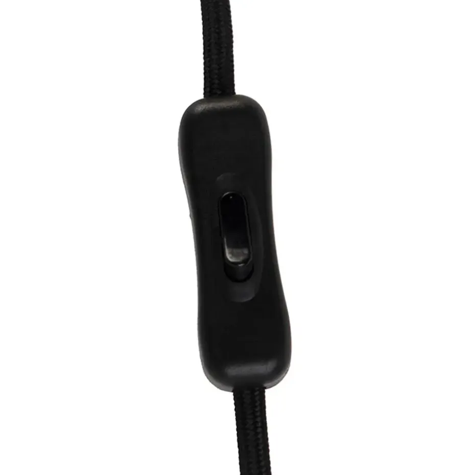 Qazqa wandlampen chappie zwart e27