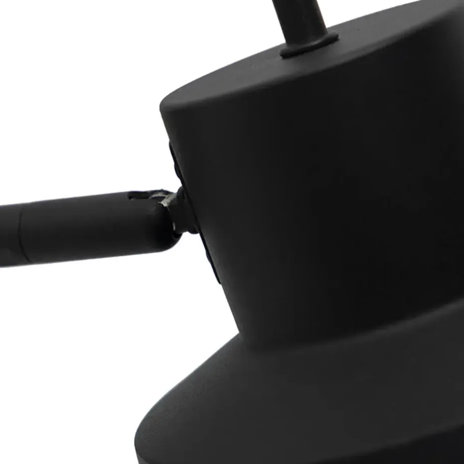 Qazqa wandlampen chappie zwart e27