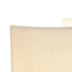 Qazqa wandlampen drum wit e27