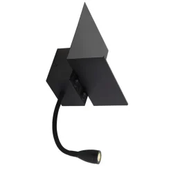Qazqa wandlampen flero zwart g9