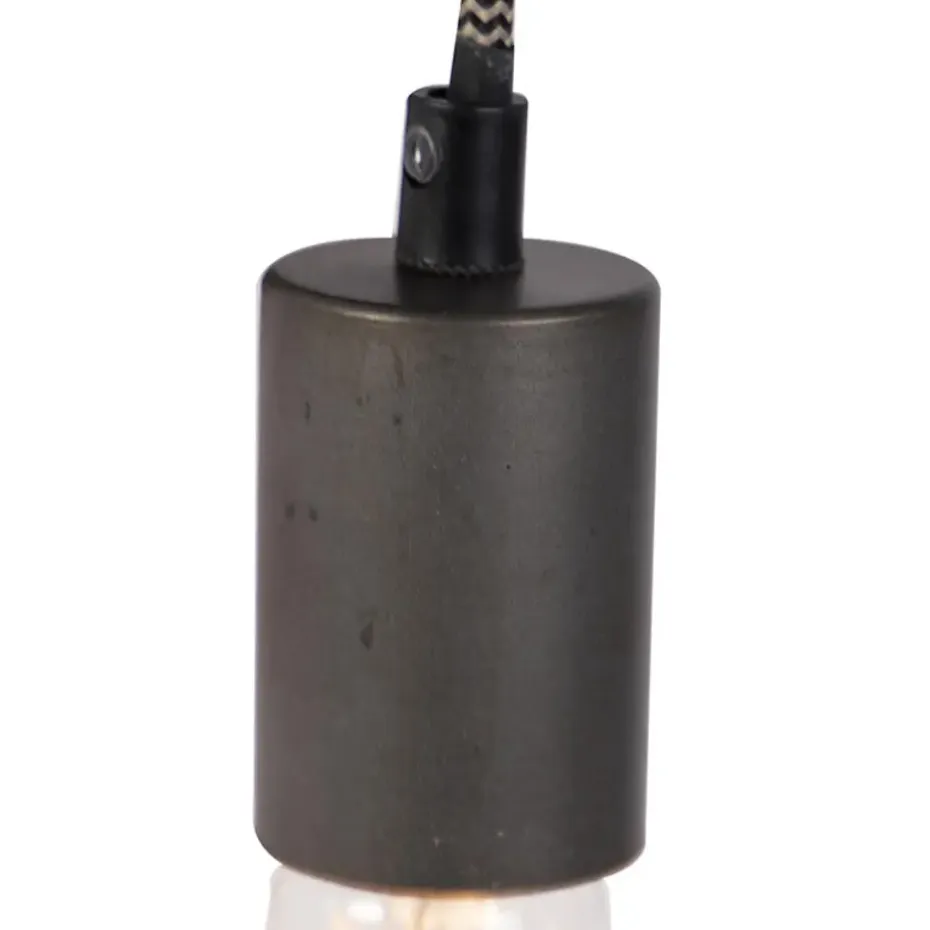 Qazqa wandlampen gallow zwart e27