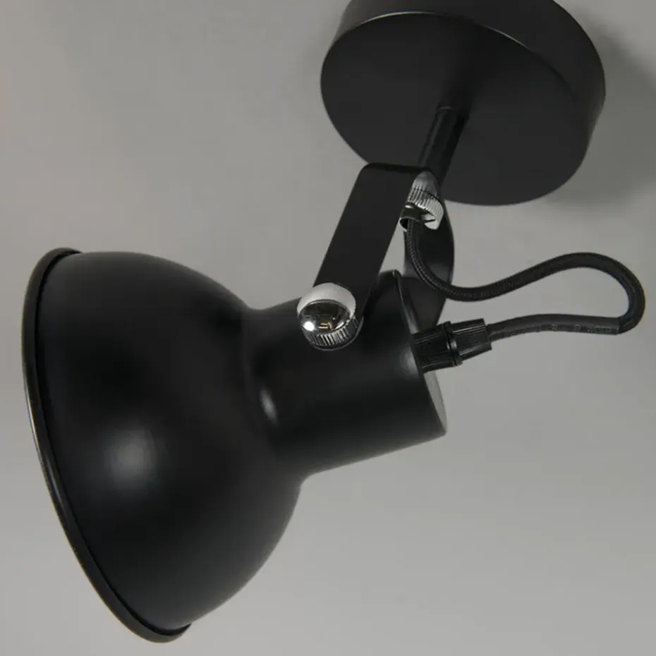 Qazqa wandlampen guida zwart e14