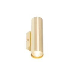 Qazqa wandlampen jeana goudkleurig gu10
