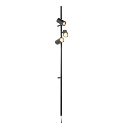 Qazqa wandlampen jeana luxe zwart gu10