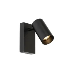 Qazqa wandlampen jeana luxe zwart gu10