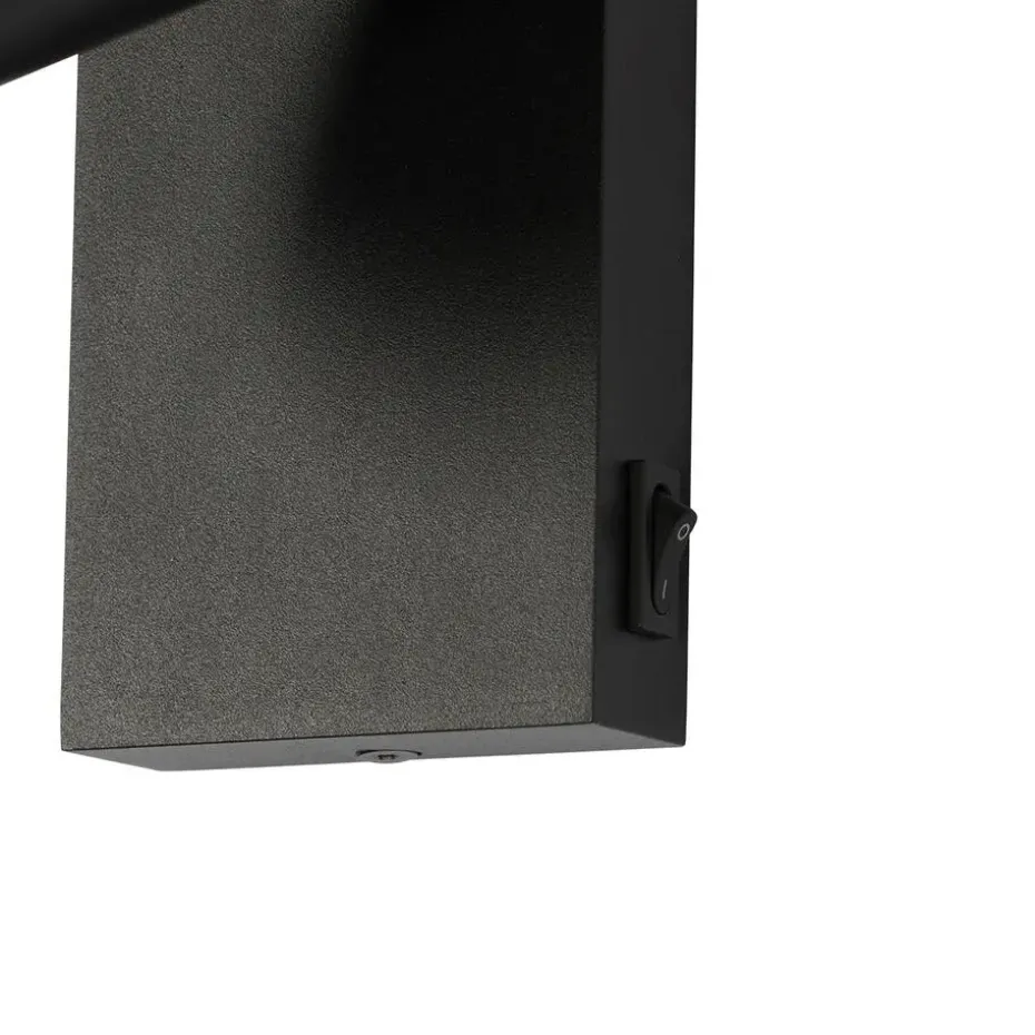 Qazqa wandlampen jeana luxe zwart gu10
