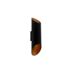 Qazqa wandlampen organa zwart gu10