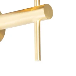 Qazqa wandlampen pluk goudkleurig e27