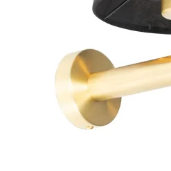 Qazqa wandlampen pluk goudkleurig e27