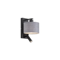 Qazqa wandlampen puglia grijs e27
