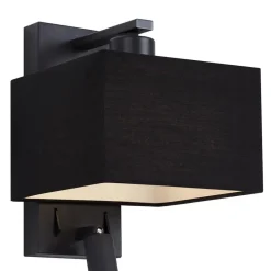 Qazqa wandlampen puglia zwart e27