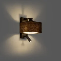 Qazqa wandlampen puglia zwart e27