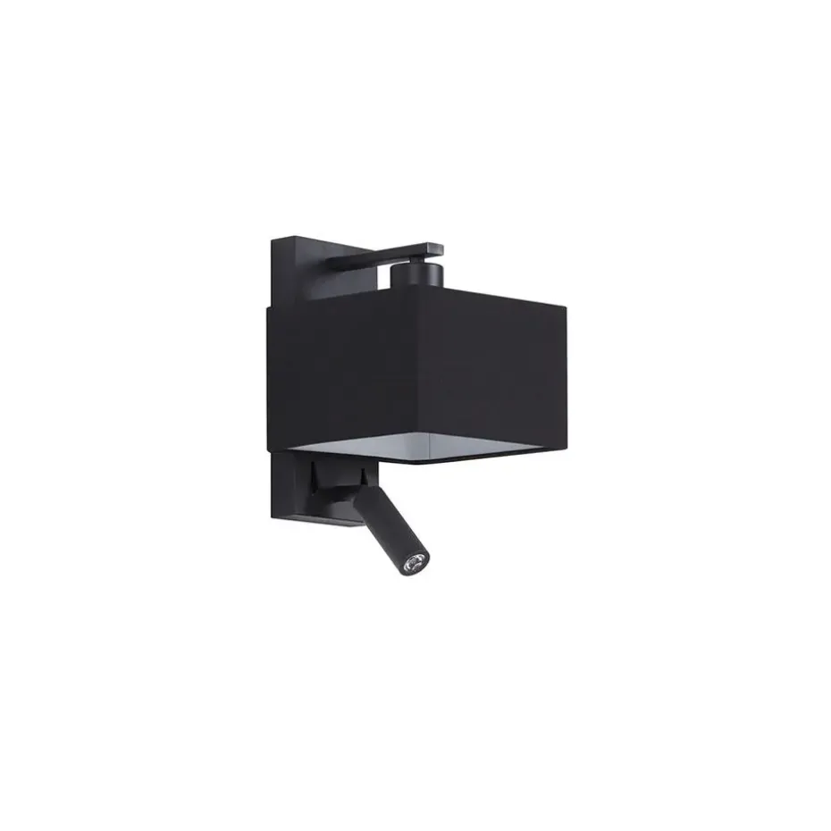 Qazqa wandlampen puglia zwart e27