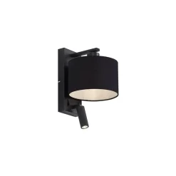 Qazqa wandlampen puglia zwart e27