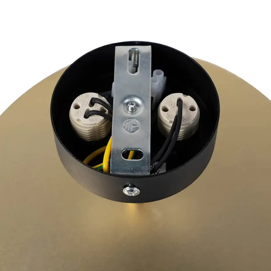 Qazqa wandlampen pulley goudkleurig g9