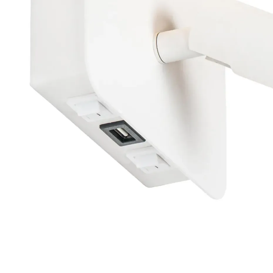 Qazqa wandlampen robin wit geïntegreerde led