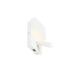 Qazqa wandlampen robin wit geïntegreerde led