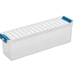 Q-line opbergbox 1,3L transparant blauw