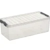 Q-line opbergbox 9,5L transparant metaal