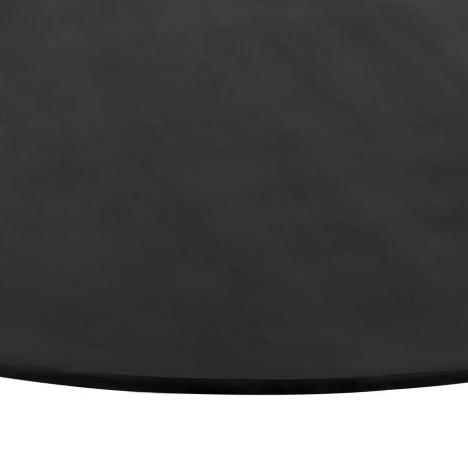 QUVIO Eettafel Sofia – Rond – Ø130 – Kruispoot – Zwart