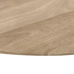 QUVIO Eettafel Sofia - Rond - Ø130 - Kruispoot - Naturel